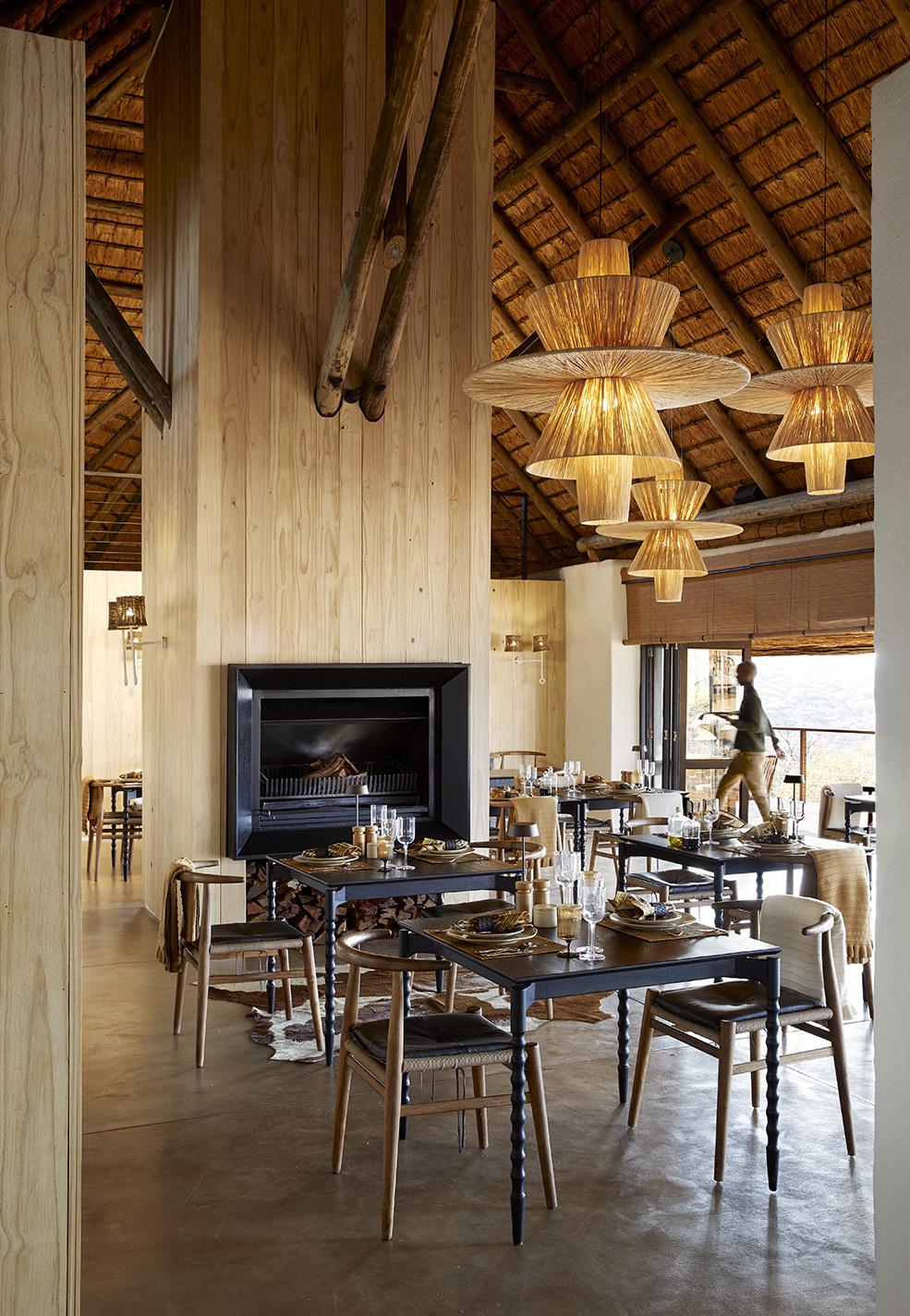 Main lodge interior dining area