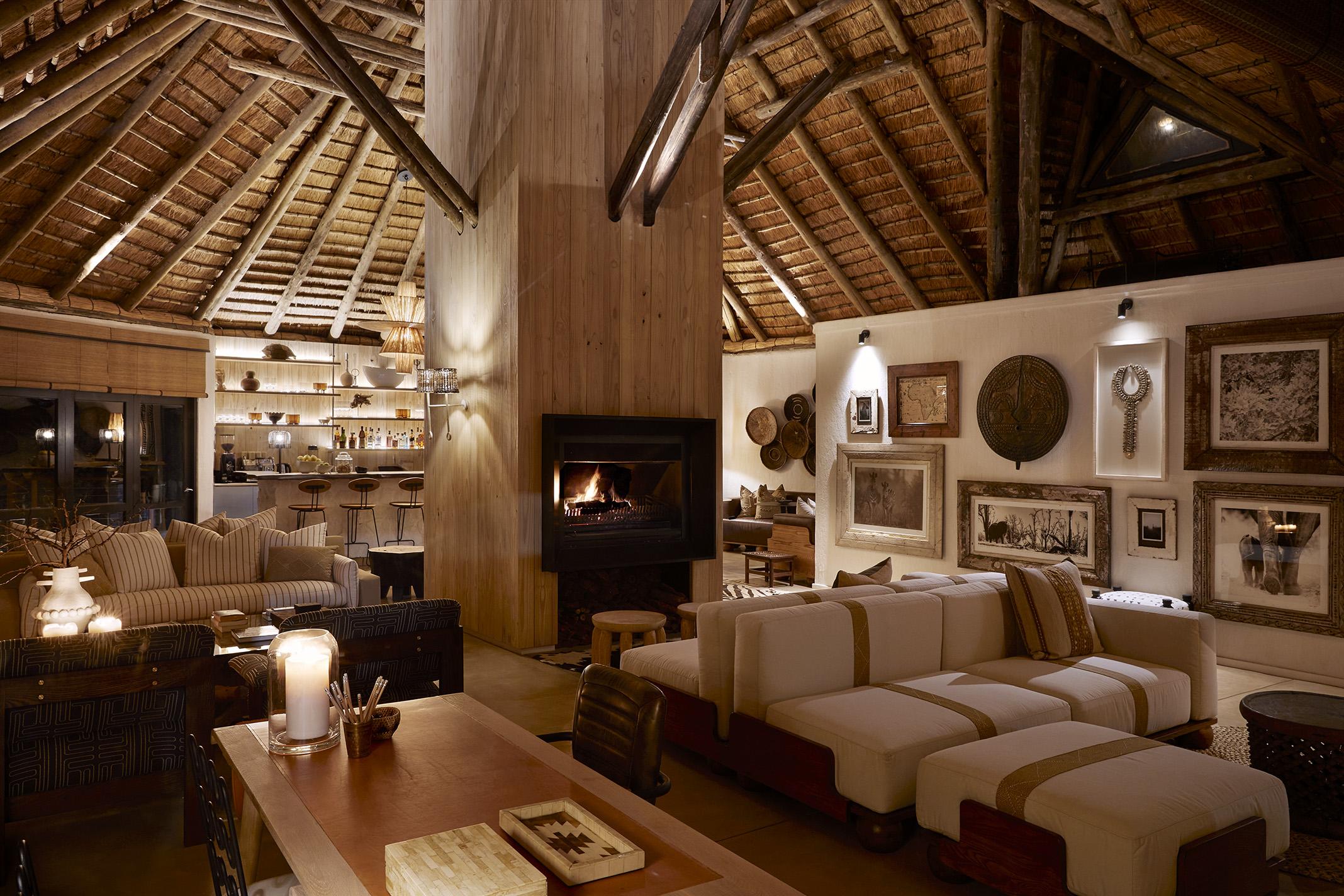 Main lodge interior lounge area